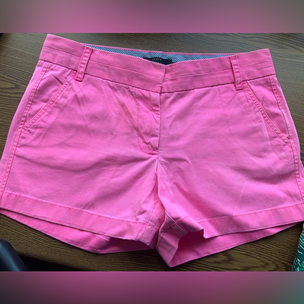 J Crew Pink Chino Shorts